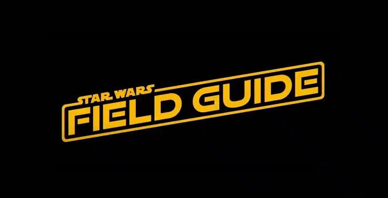 Logo de Star Wars: Field Guide sous un fond noir.