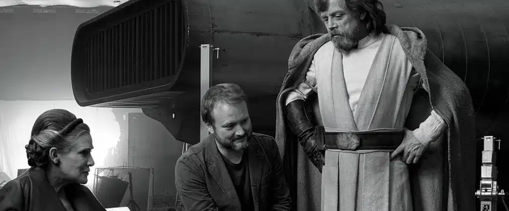 Rian Johnson sur le tournage de Star Wars : Les Derniers Jedi, en discussion avec Carrie Fisher et Mark Hamill